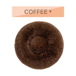 NuVora Fluffy Donut Bed – Plush Round Bed for Dogs & Cats