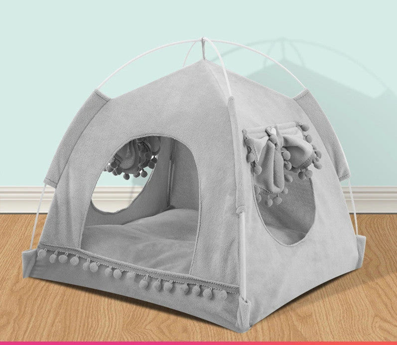 NuVora Cozy Tent Bed – Hideaway Bed for Small Dogs & Cats