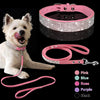 NuVora Sparkle Collar & Leash Set – Rhinestone Collar for Small Dogs