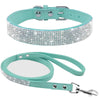 NuVora Sparkle Collar & Leash Set – Rhinestone Collar for Small Dogs