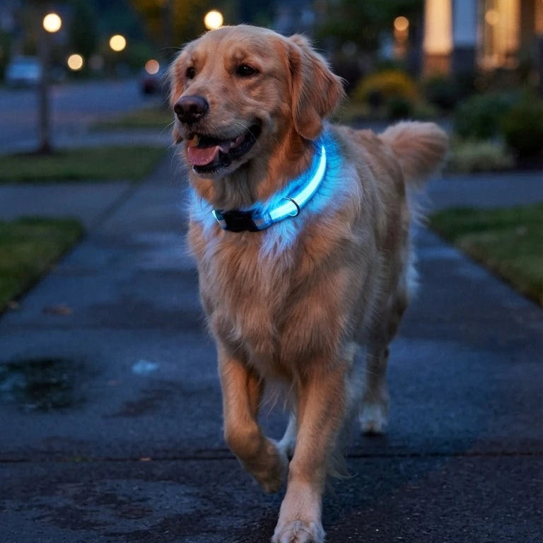NuVora Halo Collar – USB Rechargeable LED Dog Collar