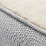 NuVora orthopedic dog bed with soft faux fur and non-slip base