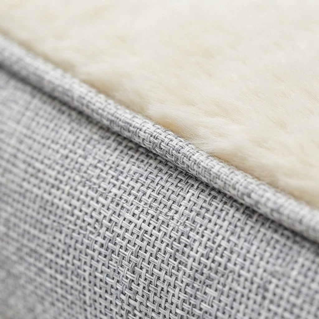 NuVora orthopedic dog bed with soft faux fur and non-slip base