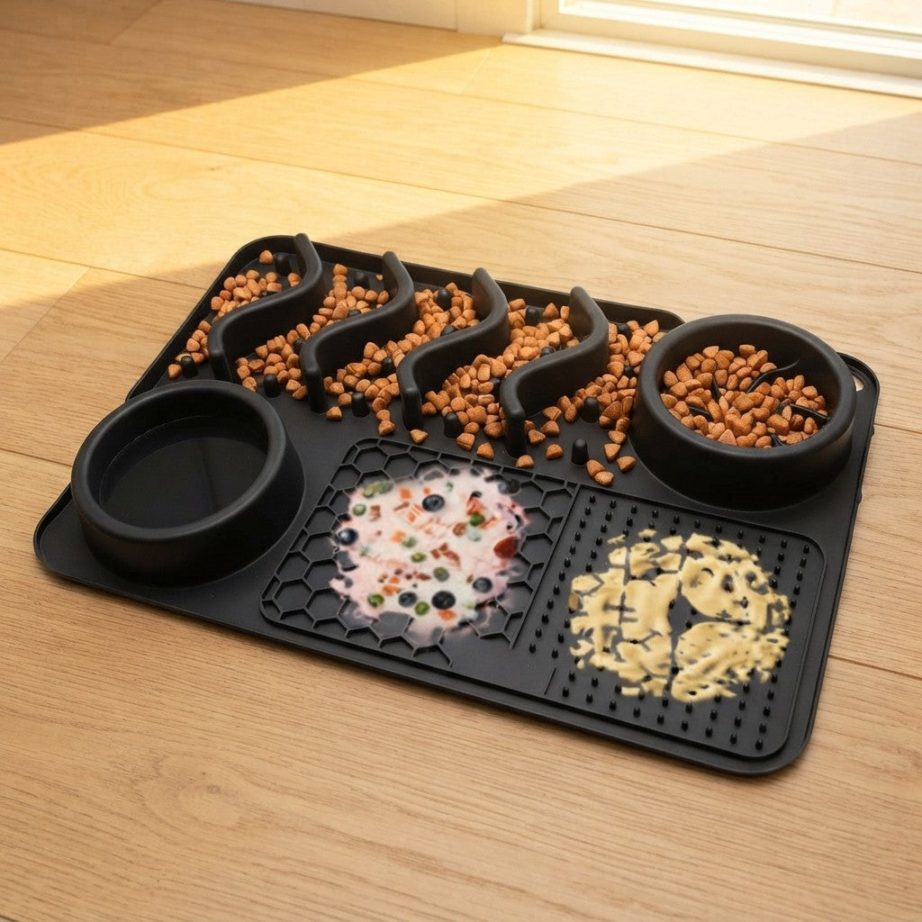 NuVora 3-in-1 Lick Mat – Slow Feeder & Lick Pad for Dogs