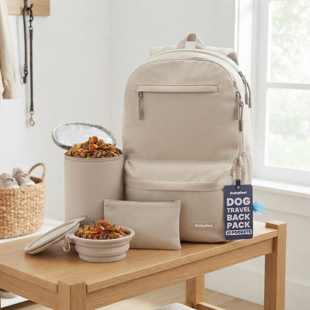 The Original Doggy Bag® by Rubyloo – Dog Travel Backpack & Supply Set